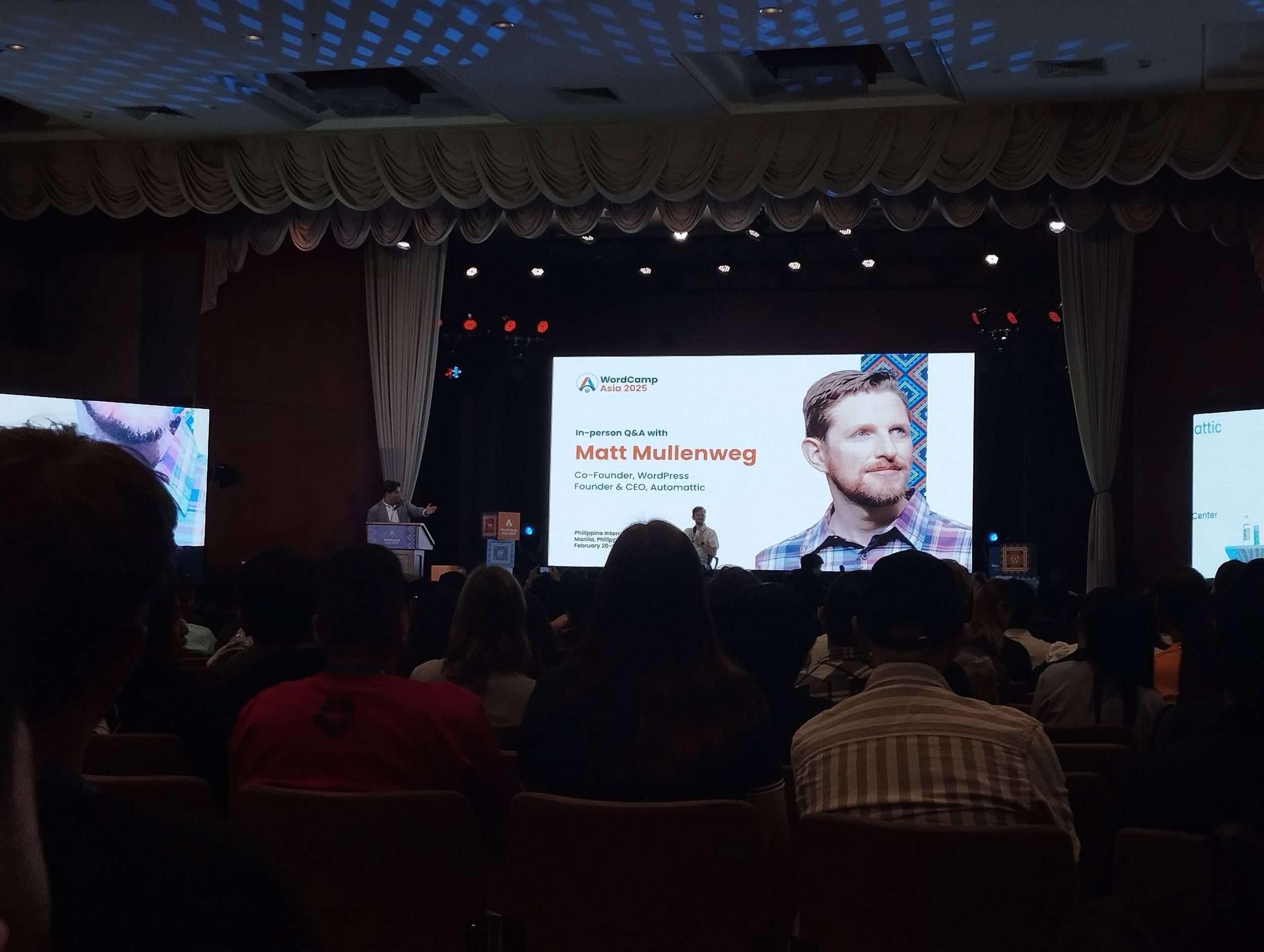 The main event, Q and A with Matt Mullenweg