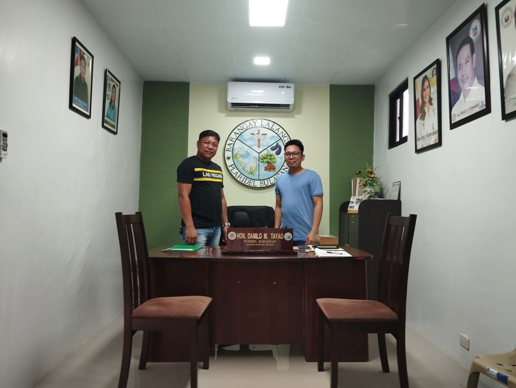 With Mr. Danilo Tayao, Barangay Captain of Lalangan Plaridel, Bulacan